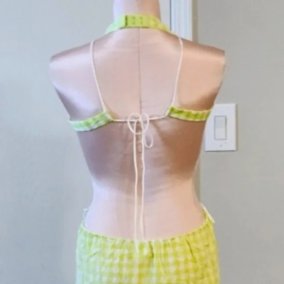 New!For Love and‎ Lemons Maureen Midi Gingham Dress